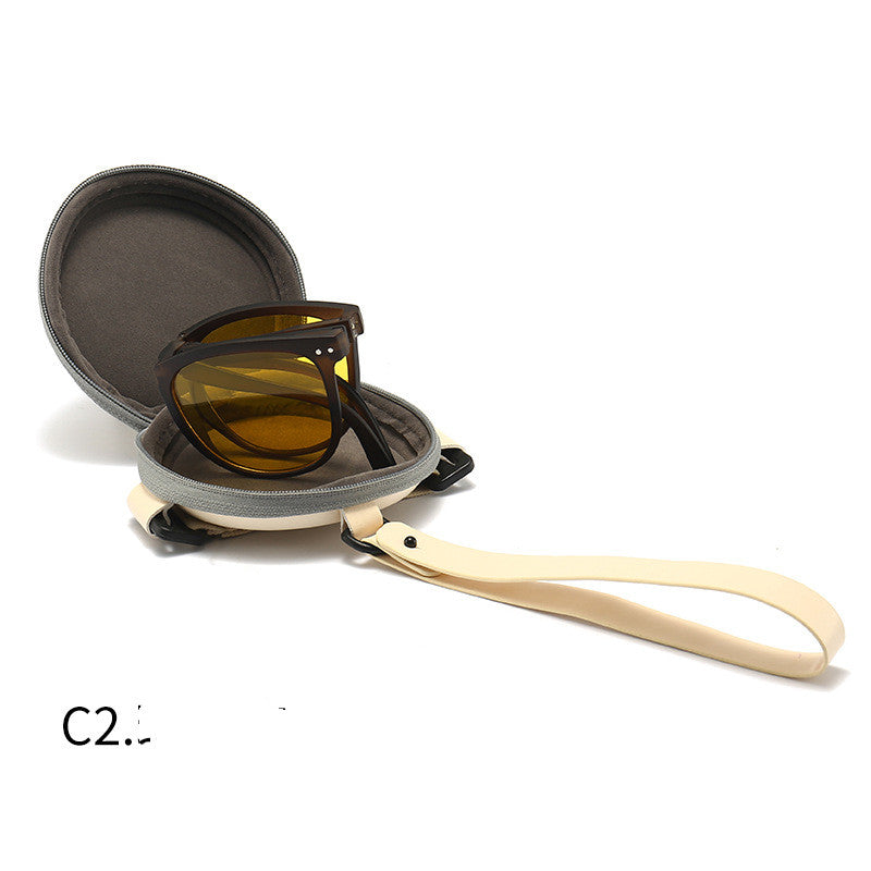 Trendy foldable sunglasses color options