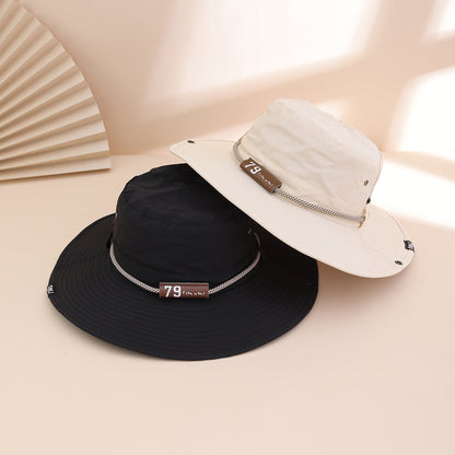 Leather Brim Fisherman Hat