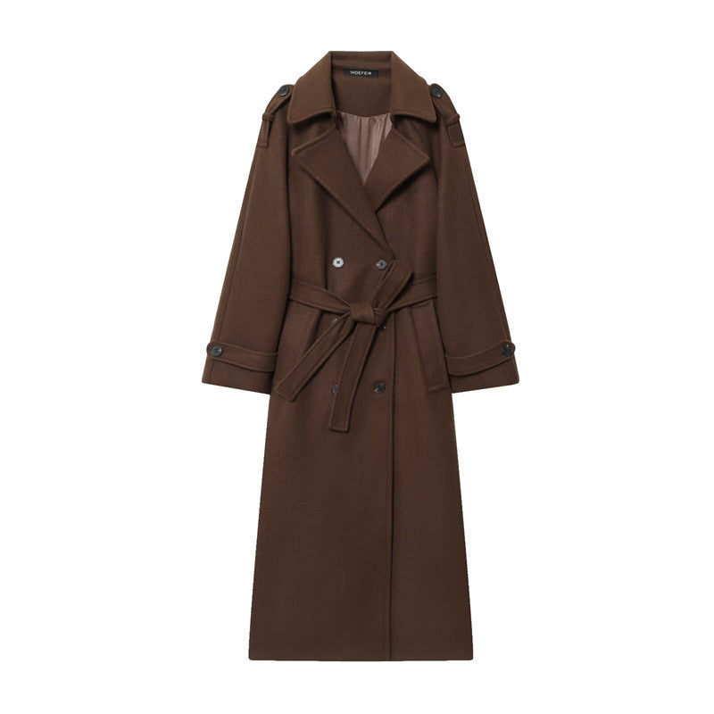 Women's premium heritage trench coat lifestyle styled