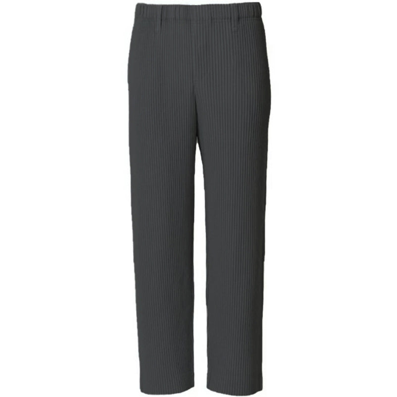 Ribbed cotton pantalon back view