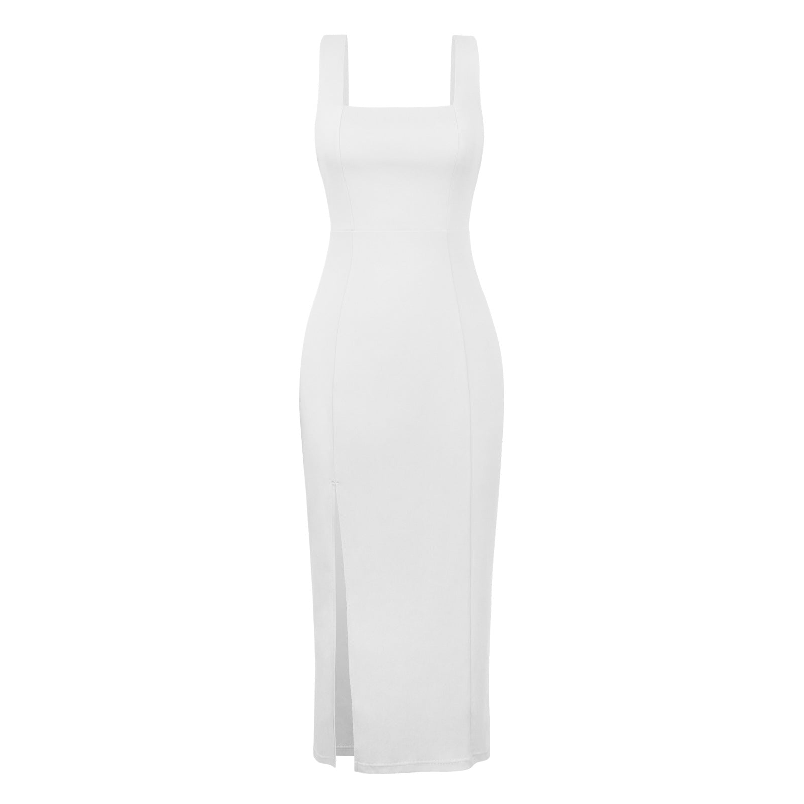 Women's halter neck maxi dress fabric close-up