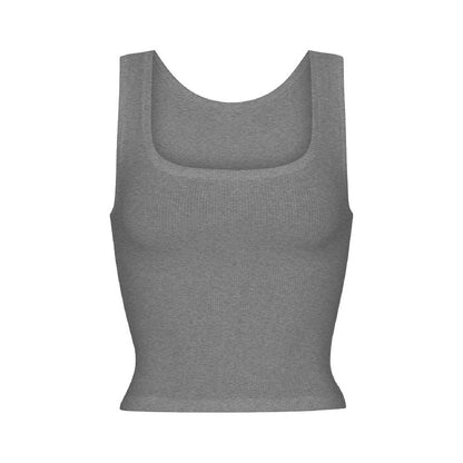 Square Neck Crop Vest