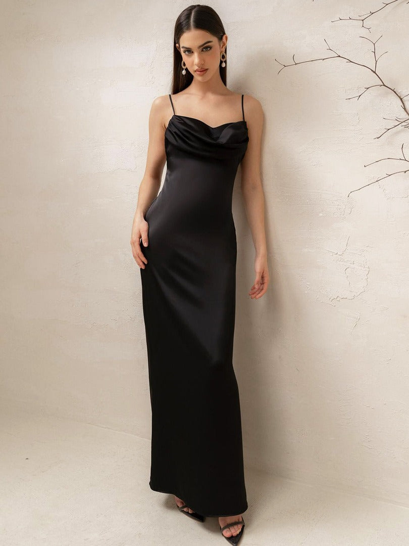 Women's silk slip dress alternate color