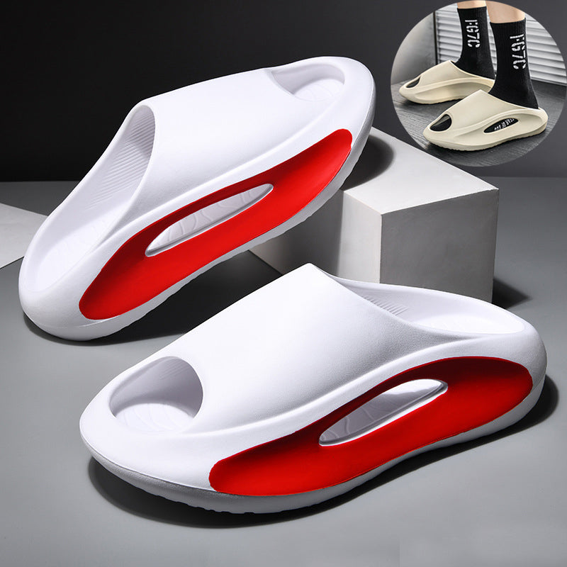 Peep hollow beach shoes side view