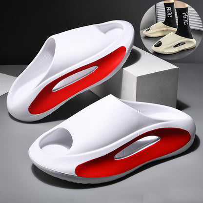 Peep hollow beach shoes side view