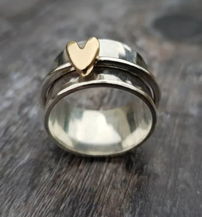 Peach heart decompression ring alternate color