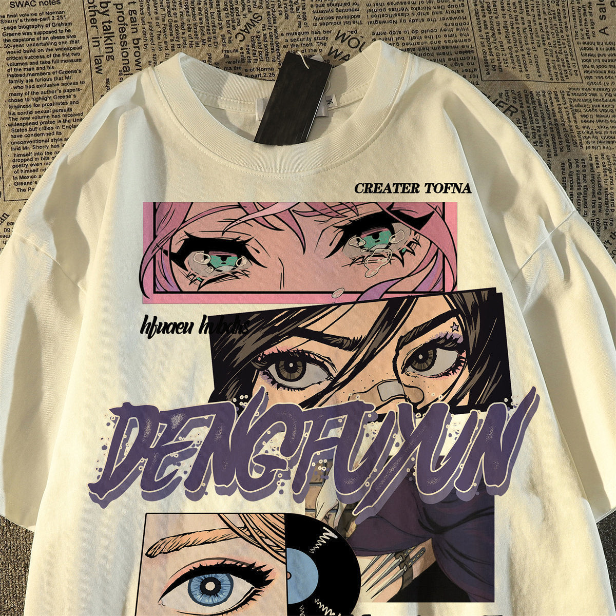New Anime Loose Print Tee