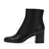 Women's chunky heel block heel shoes in apricot velvet