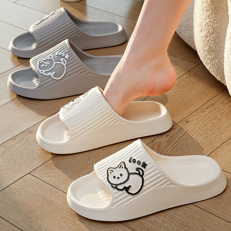 Cute cat platform slides lifestyle