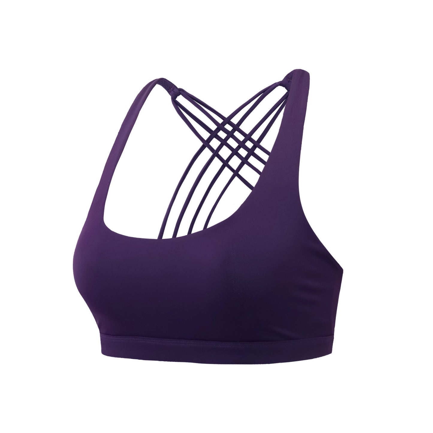 Cross back sports bra color options