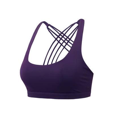Cross back sports bra color options