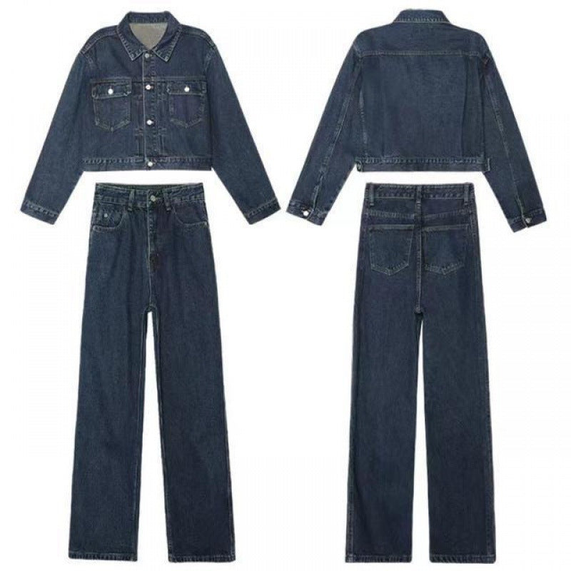 Women's high waist wide leg two-piece fashion set