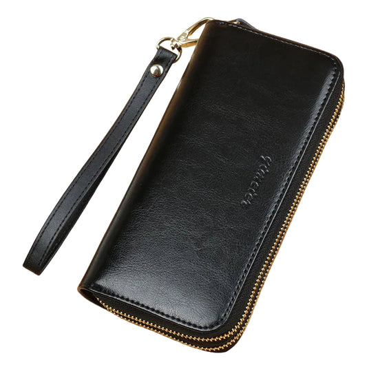 Oil wax leather wallet main view