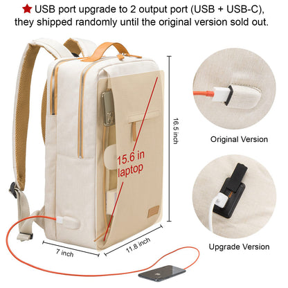 Unisex multifunctional backpack back view