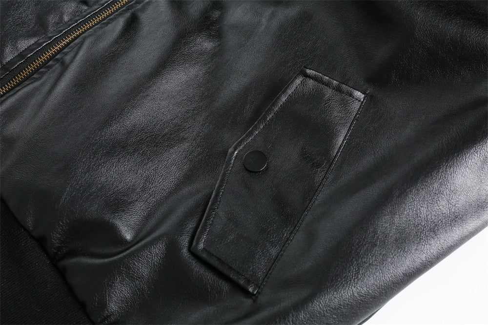 Men's hooded PU workwear jacket lifestyle styled