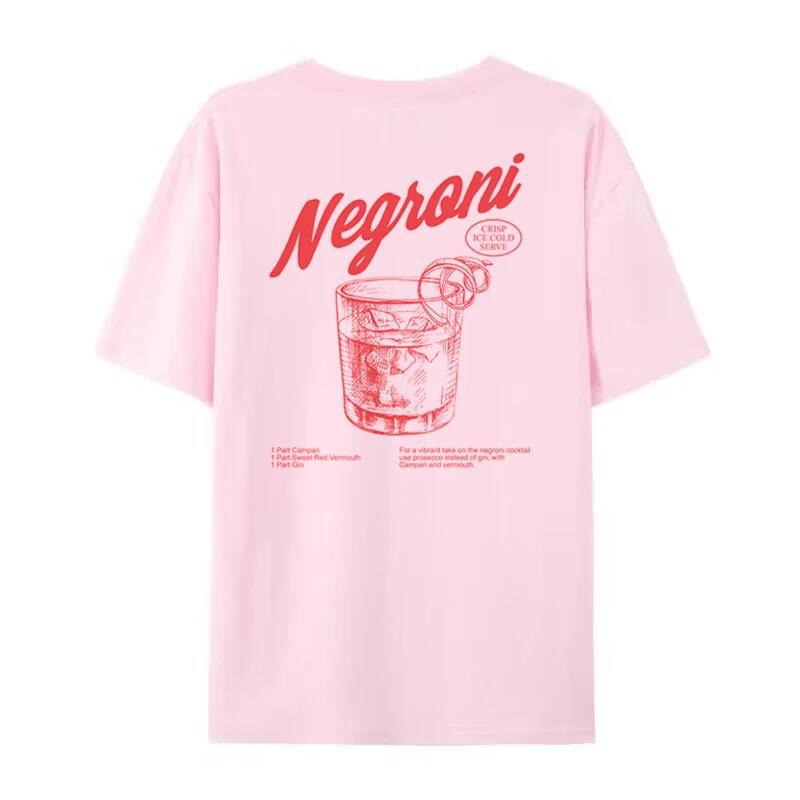 Retro cocktail graphic tee color options