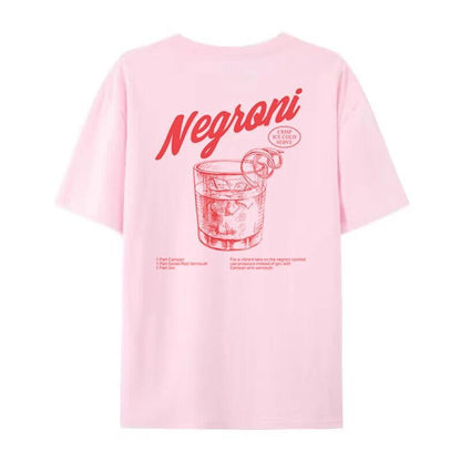 Retro cocktail graphic tee color options