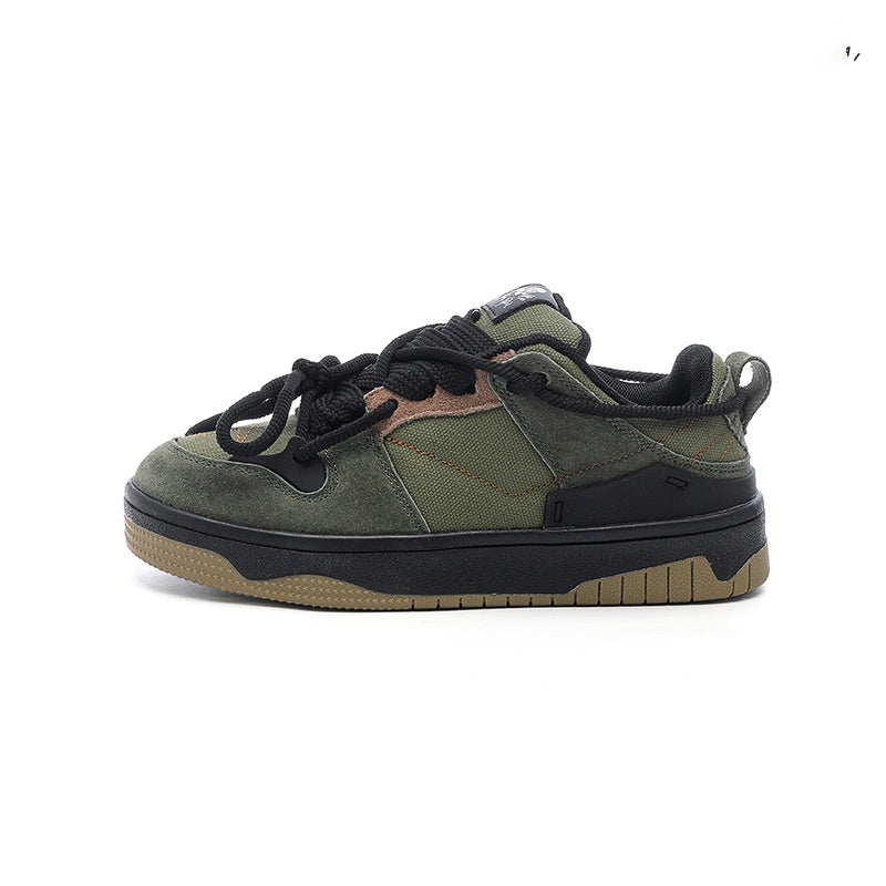 Retro heavy industry sneakers back view