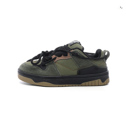 Retro heavy industry sneakers back view