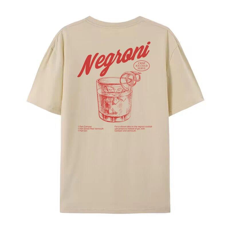 Retro cocktail graphic tee lifestyle