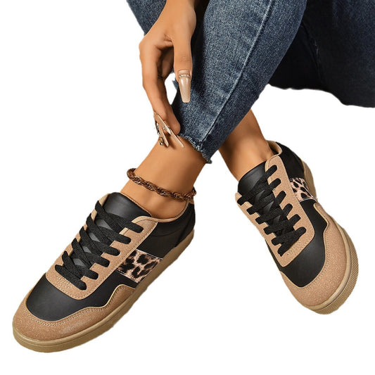Women's flat lace-up shoes casual everyday fashion