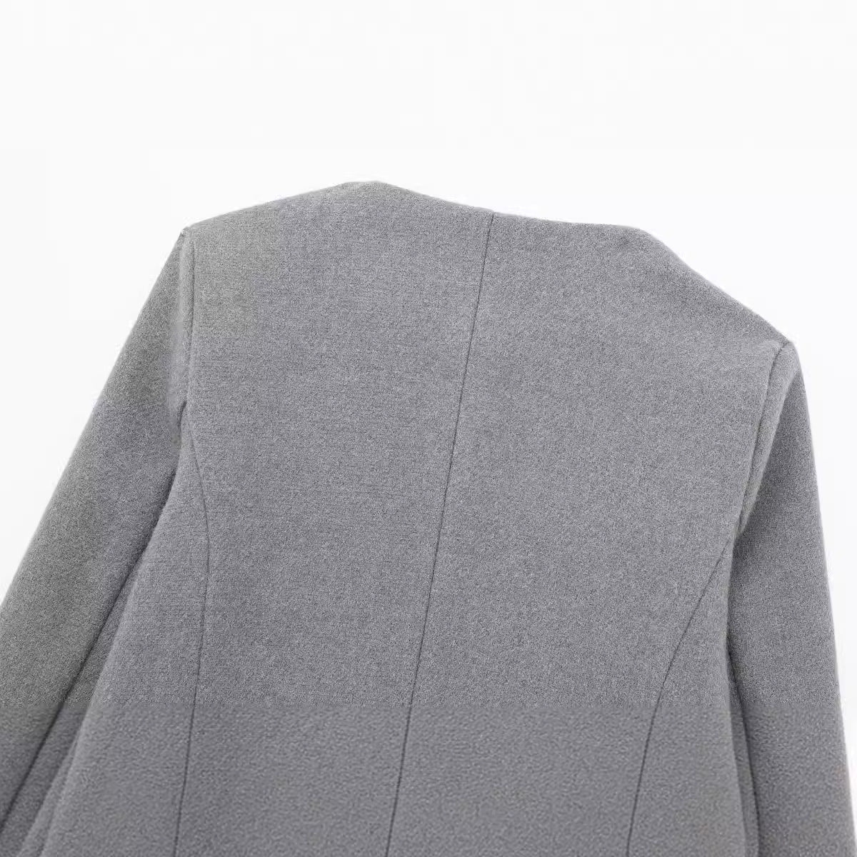 Women's Savile crop blazer lapel detail