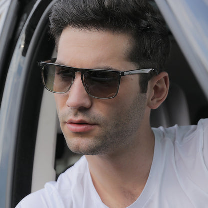 Polarized sunglasses side view