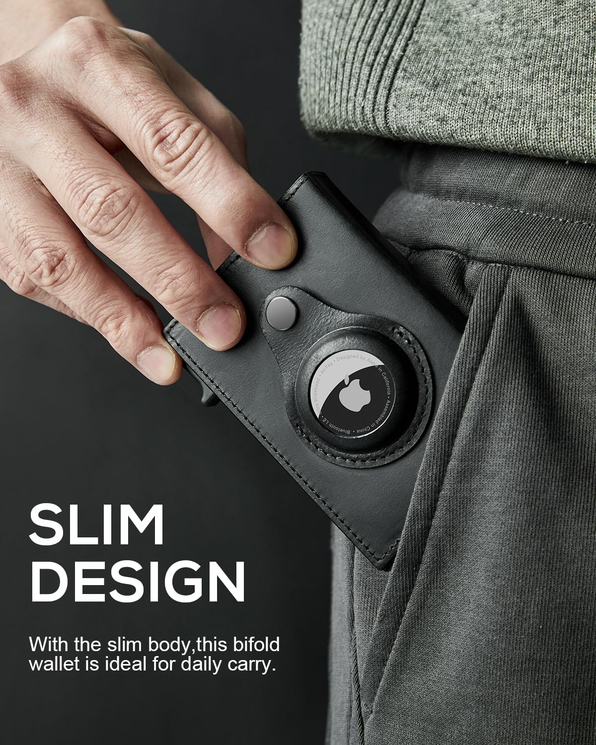 Airtag slim wallet color options