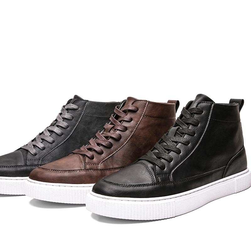Men's all-match leather shoes versatile casual footwear