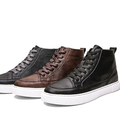 Men's all-match leather shoes versatile casual footwear