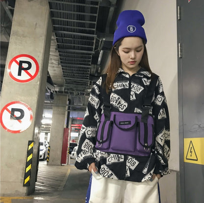 Casual sports backpack back view
