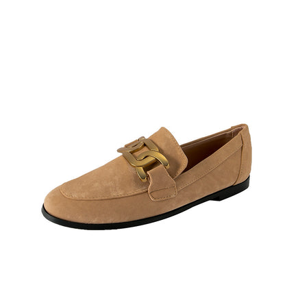 Women's Duchess suede loafers toe detail