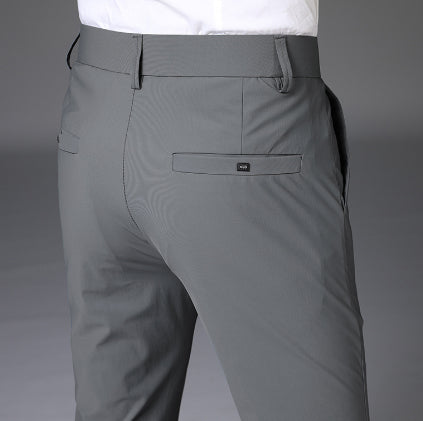 Porto chino pants waistband and pocket detail