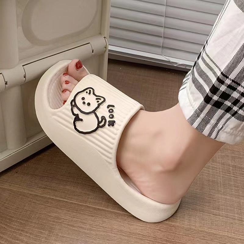 Cute cat platform slides cat detail