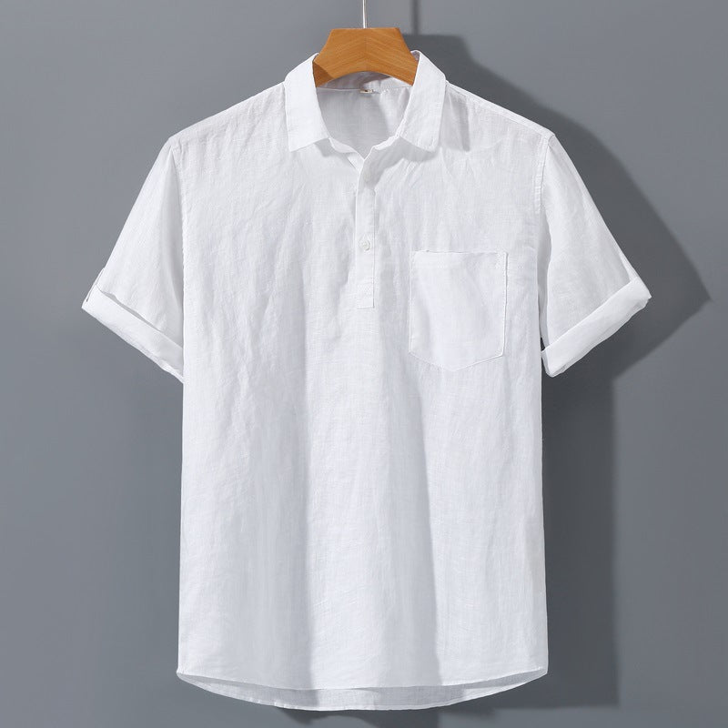 Casablanca linen polo full length model view