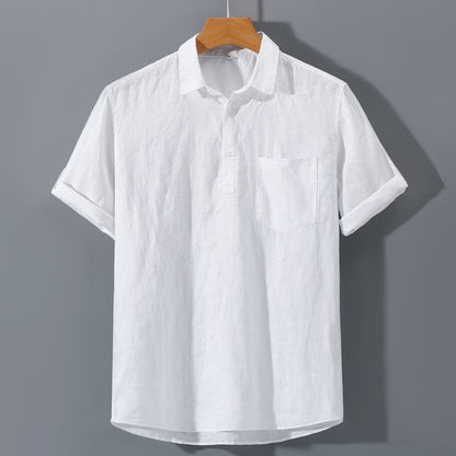 Casablanca linen polo full length model view