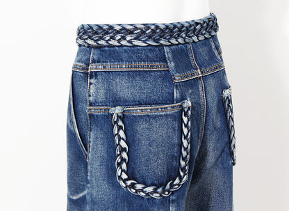 Braided wide leg jeans alternate color