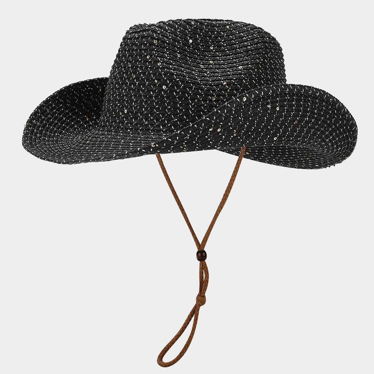 Sequin Panama Straw Hat