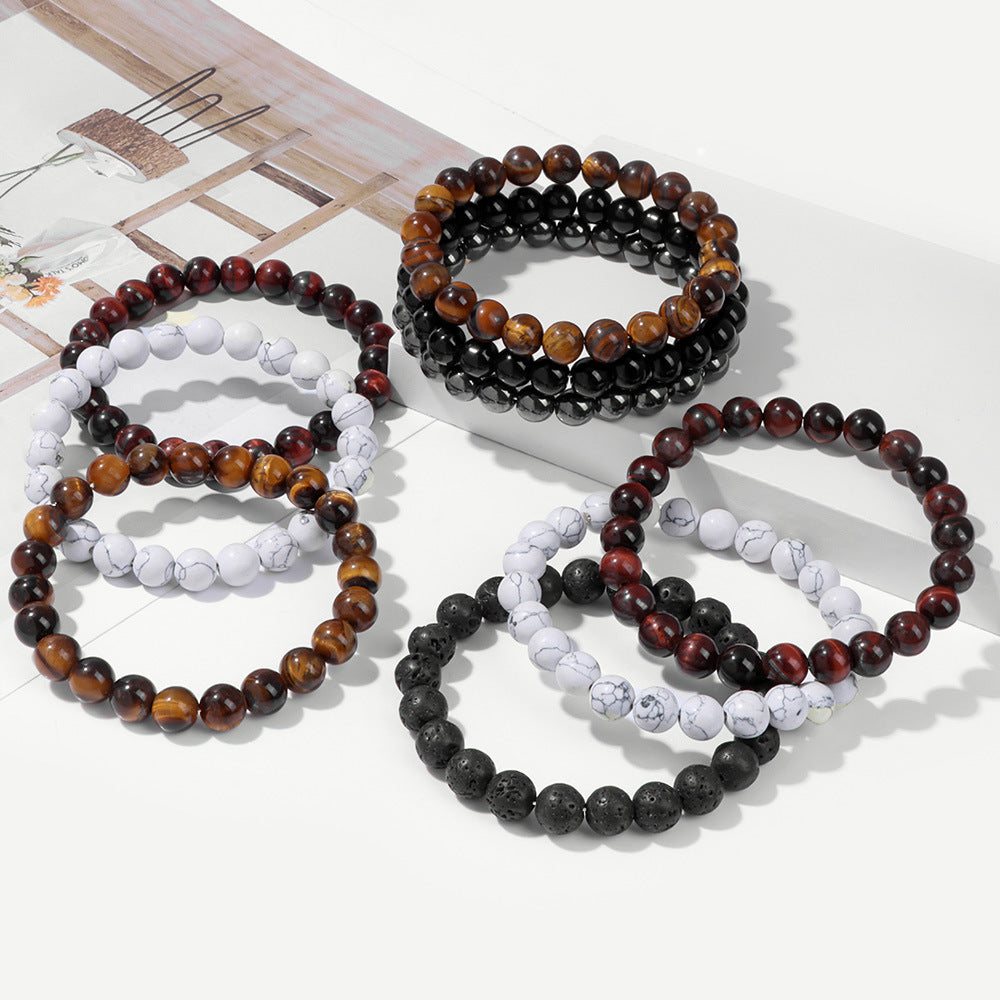Natural stone bead bracelet alternate color