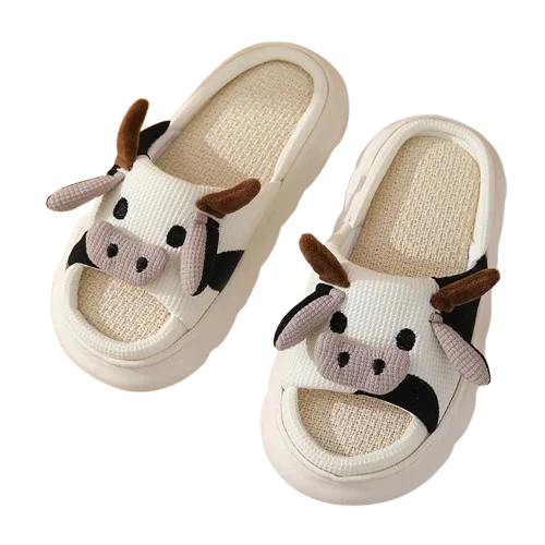 Cartoon animal home slippers main view