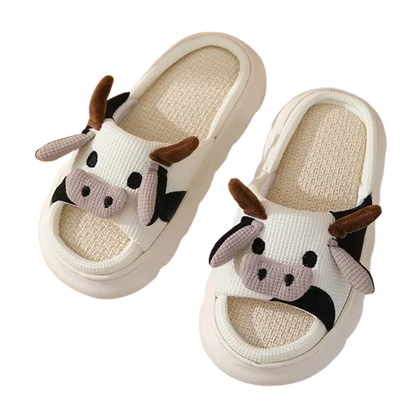 Cartoon animal home slippers main view