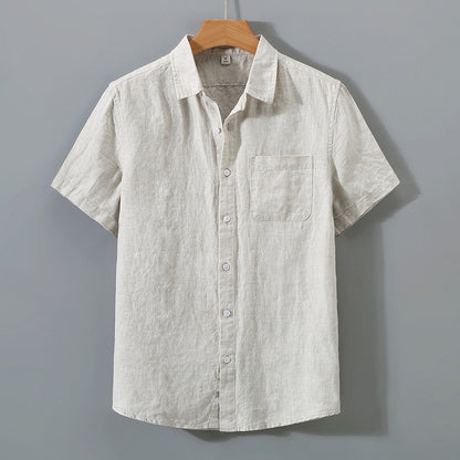 Short Sleeve Linen Shirt