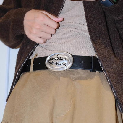Graffiti Distressed Belt