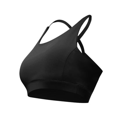 Shockproof fitness sports bra strap detail