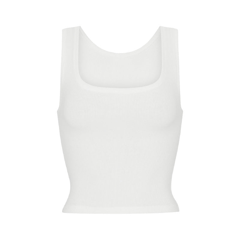 Square Neck Crop Vest
