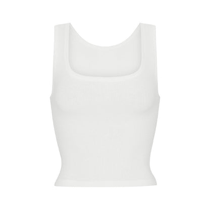 Square Neck Crop Vest