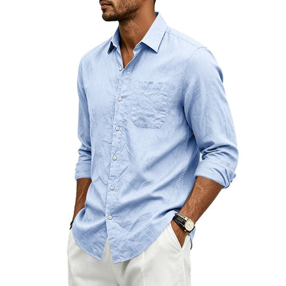 Mayfair linen shirt color options