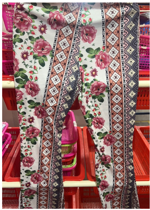 TAEVI New Printed Slim Fit Pants