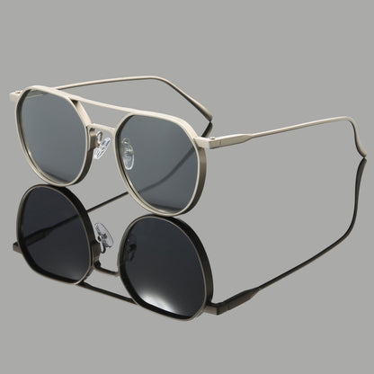 Polarized retro shades side view