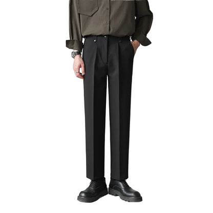 Women's loose straight pants relaxed casual trousers